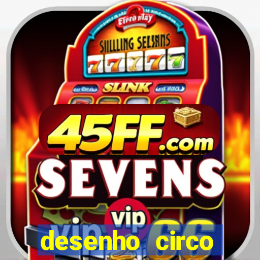 desenho circo digital para colorir